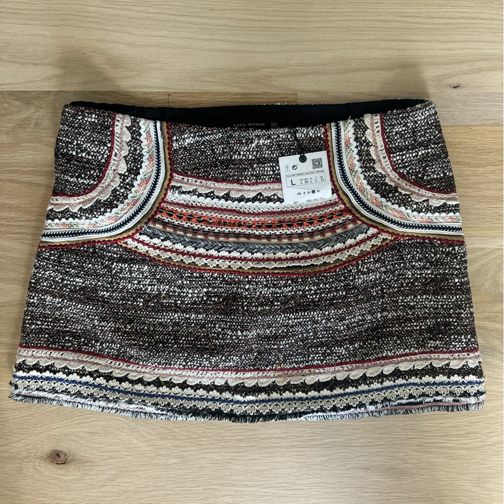Zara Mini Skirt Multicolored